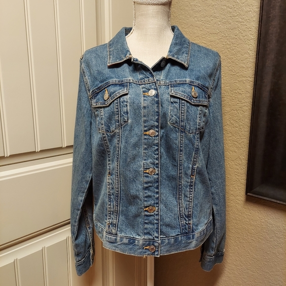 Tommy Hilfiger Other - TOMMY HILFIGER BLUE DENIMJEAN JACKET w/ LOGO LG